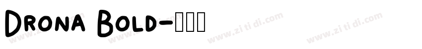 Drona Bold字体转换